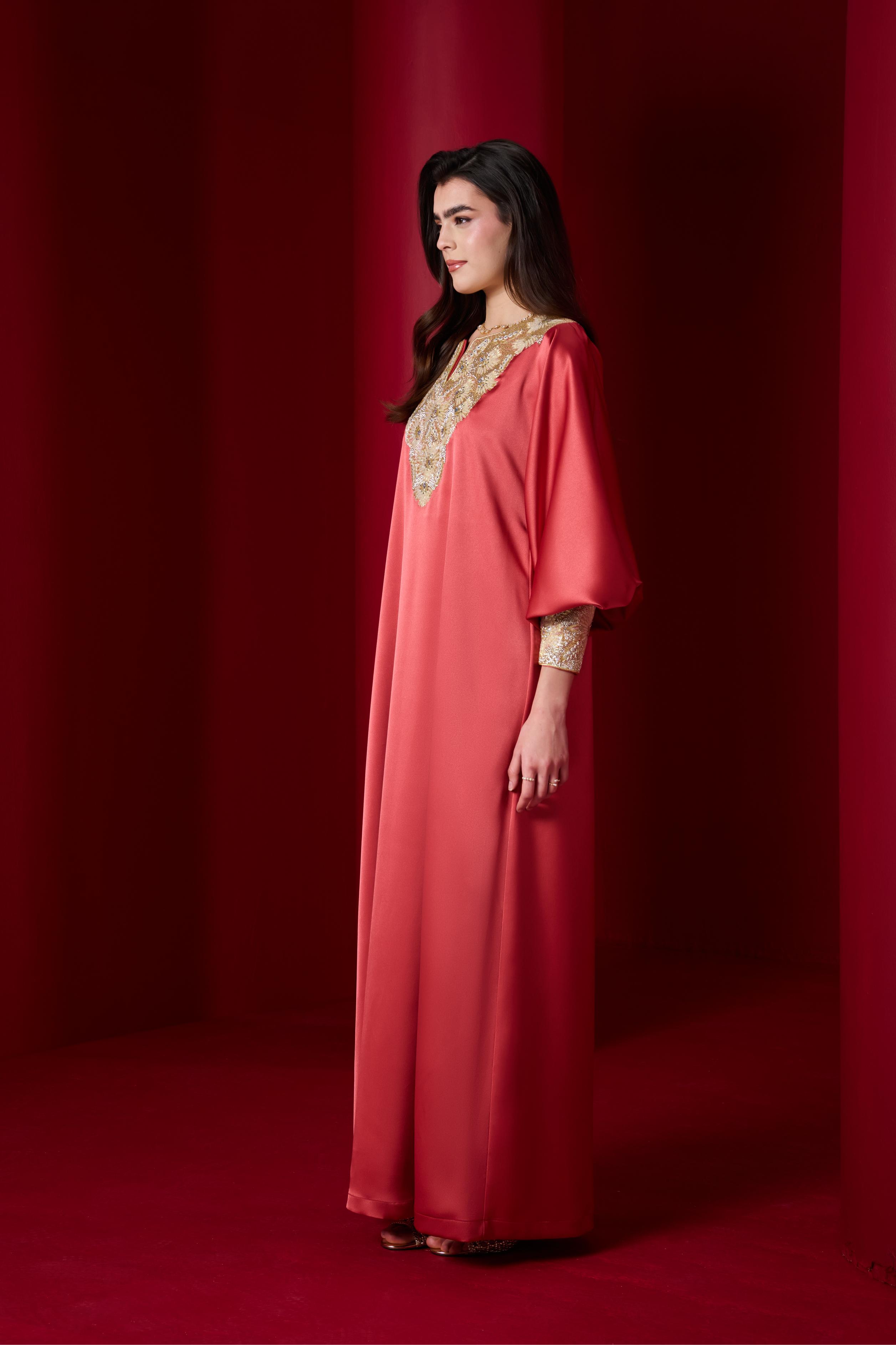 Madeya Kaftan Burnt Orange