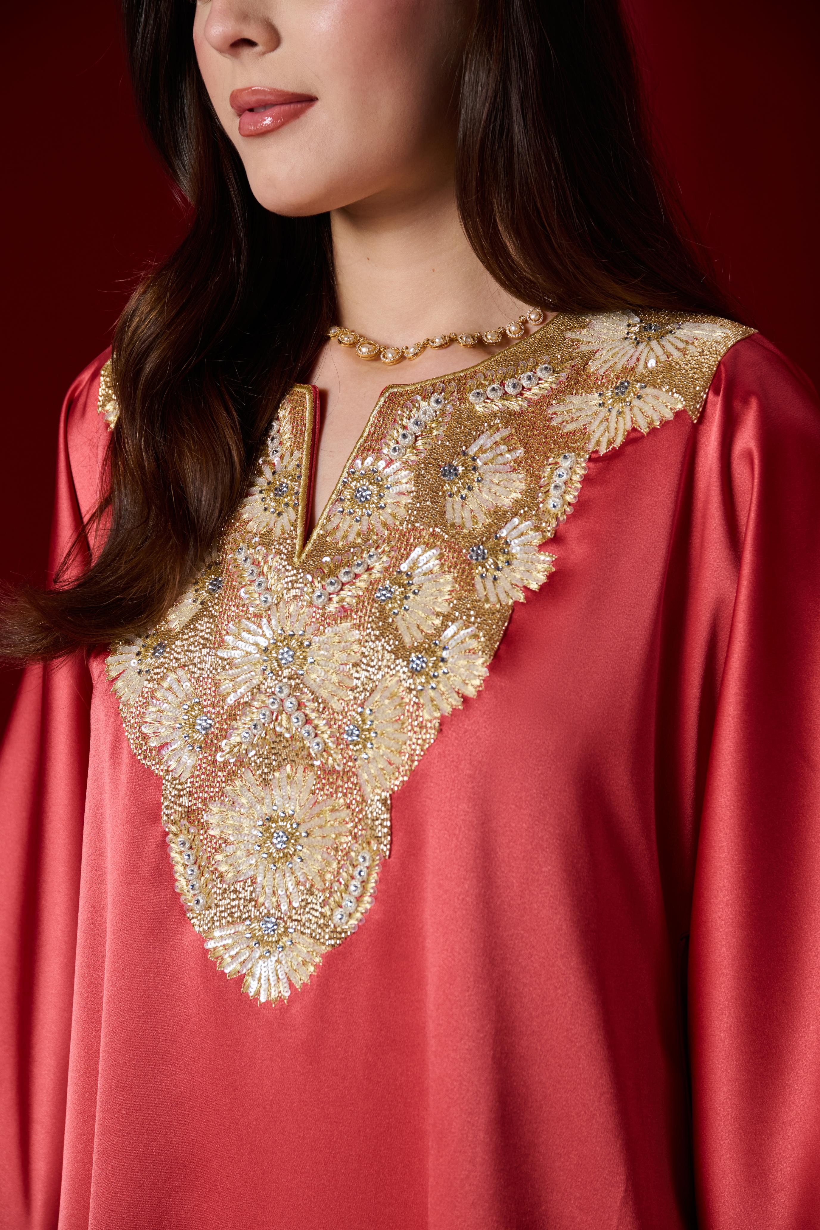 Madeya Kaftan Burnt Orange