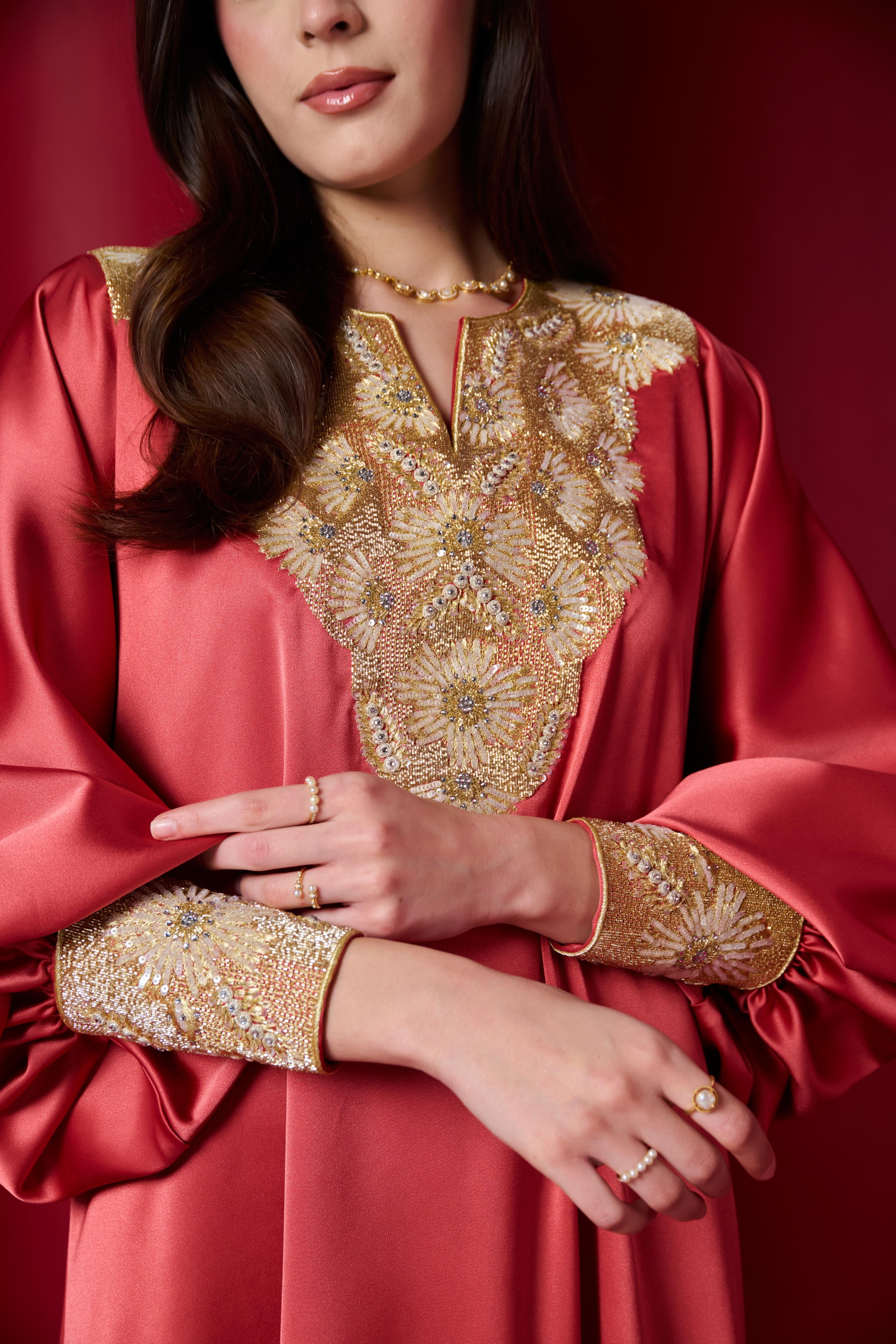 Madeya Kaftan Burnt Orange
