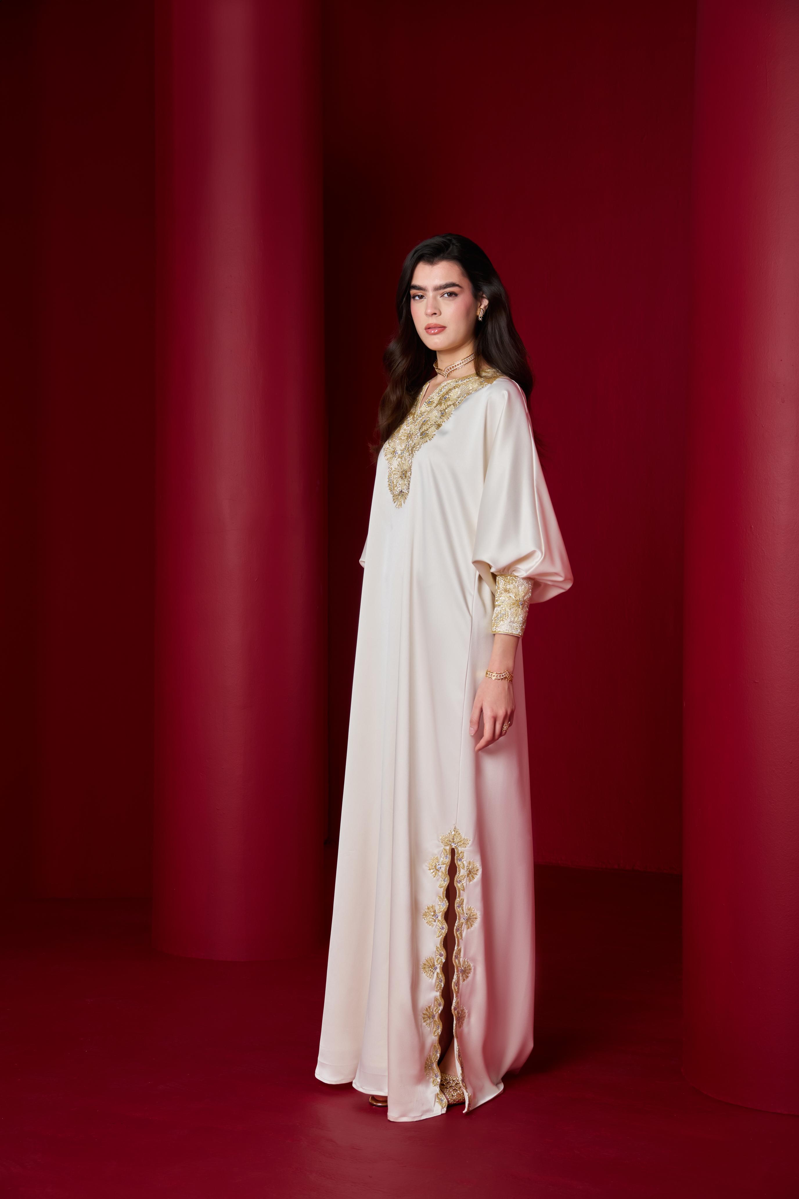 Madeya Kaftan  Off White