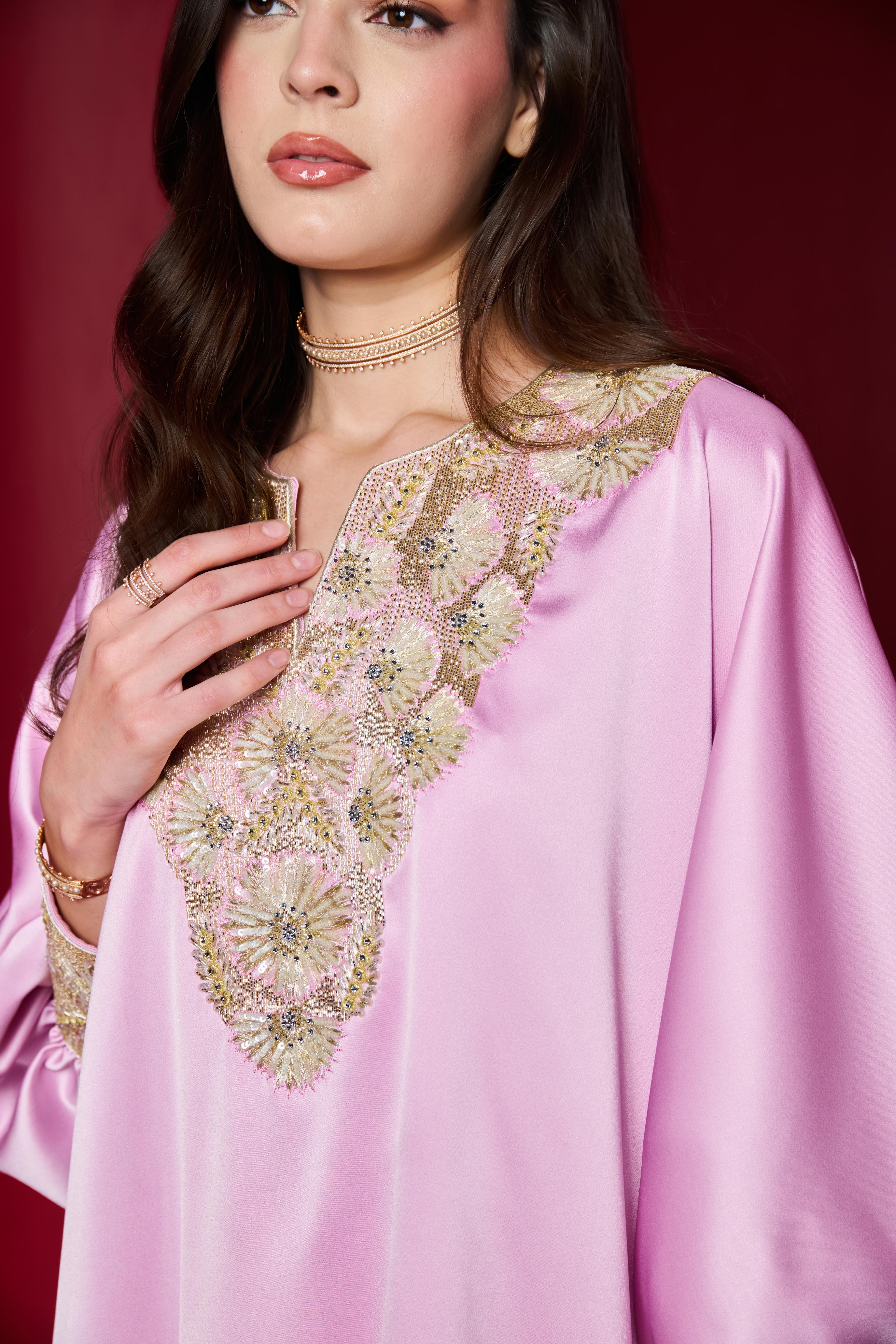 Madeya Kaftan  Pink
